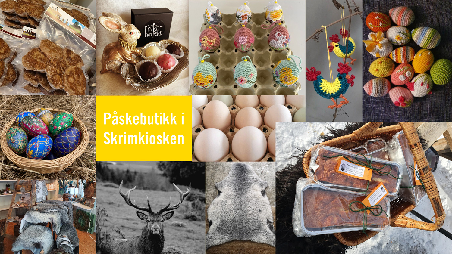 Påskebutikk i Skrimkiosken